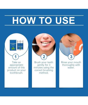 OHCVG Teeth Whitening Powder Teeth Restoration Mineral Powder Oral Care Teeth Cleaning Fresh Breath Tooth Powder Stain Removal - Buy Online on GoSupps.com