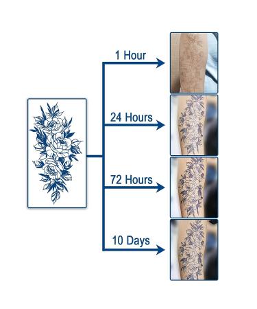 Aresvns Realistic Dark Blue Temporary Tattoos - Waterproof & Long-Lasting - 6 Sheets Christmas Gift Design 07 - Buy Online on GoSupps.com