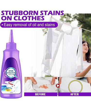 Active Enzyme Laundry Stain Remover Spray - Non-Toxic Fabric Spot Remover for Clothes Oil Ink Paint & Wine - 2024 Travel Size (3PC - Buy Online on GoSupps.com