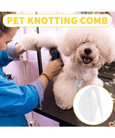 Display Knife Cat - 10-Piece Knot Comb Set for Cats | Hair Removal & Massage Tool | Pet Care Brush in White - Buy Online on GoSupps.com