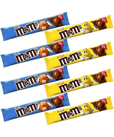 8 x Mixed M&M'S Peanut Chocolate Bars 34g & Crispy Chocolate Bars 31g Collection - Buy Online on GoSupps.com