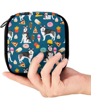 GIAPB Period Bag - Sanitary Napkin Storage & Makeup Pouch - Animal Dog Design - Food Color710 - Buy Online on GoSupps.com