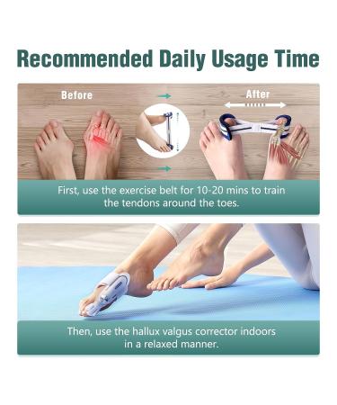 Bunion Corrector for Women & Men - Orthopedic Toe Straightener & Splint for Hallux Valgus - Bunion Relief Brace with 3 Angle Fixing Plates - Buy Online on GoSupps.com