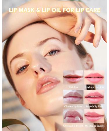 2Pcs Watermelon Lip Balm Honey Pot Lip Mask & Lip Glowy Oil Lip Care Set Propolis Moisturize & Nourish Lip Gloss Repair Reduce Lip Line & Protect & Plump Dry Cracked Lip Scrub Exfoliator -Set C - Buy Online on GoSupps.com