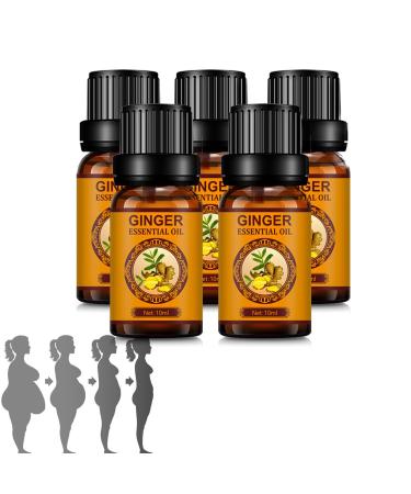 Essential oils ginger slimming Tummy Ginger Oil slimming belly ginger oil aromatic ginger massage oil aromatherapy massage relaxation headache relieve (5 PC)