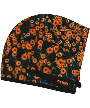 Hair Towel Wrap - Quick Drying Hair Turban with Button - Soft Daisies Design for Easy Use - Buy Online on GoSupps.com