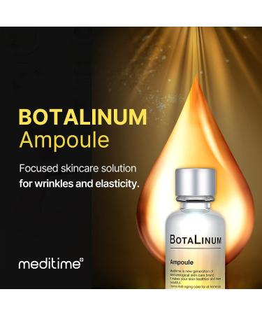 MEDITIME Botalinum Ampoule | Peptide Hyaluronic Acid Serum for Face | Reduce Wrinkles & Fine Lines | Skincare Serum for Forehead, Lip, Under Eye, Neck | Night Serum for Lifting & Firming - Buy Online on GoSupps.com