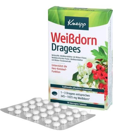 Kneipp Hawthorn Dragees 90 St - Premium Herbal Supplements for Heart Health | Buy Internationally - Buy Online on GoSupps.com