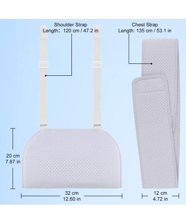 Supegear Adjustable Arm Loop Shoulder Brace - Comfortable Support for Rotator Cuff Broken Wrist & Elbow - Unisex Gray - Buy Online on GoSupps.com