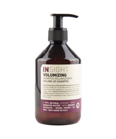 Insight Clean Beauty Volume Up Shampoo for Softer Hair Organic Ginseng Extract Vegan 13.5 fl oz