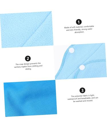 Beavorty 8 Sets Women's Polarfleece Menstrual Pads - 6-Ply Overnight Protection | Eco-Friendly & Comfortable | Middle East Shipping - Buy Online on GoSupps.com