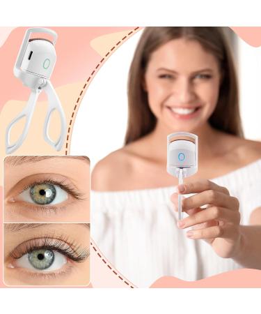 Heated Eyelash Curlers Electric Eyelash Curler Heated Rechargeable Eyelash Curler Travel Quick Long Lasting Heated Lash Curler Handheld Portable Lash Quick Pre Heat for Women Makeup Accessories - Buy Online on GoSupps.com