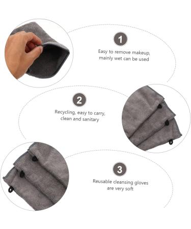 FOMIYES 18 Pcs Fiber Makeup Remover Gloves - Soft Cleansing Mittens & Microfiber Cloths for Effortless Makeup Removal | International Shipping Available - Buy Online on GoSupps.com