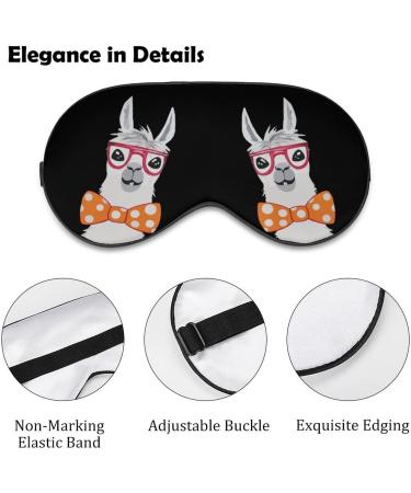 Sunglass Alpaca Llama Eye Mask Sleep Blindfold | Adjustable Strap | Blocks Light for Travel, Yoga, Nap | Women Men - Buy Online on GoSupps.com