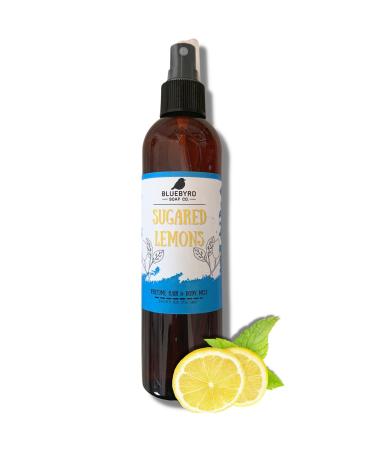 BLUEBYRD Soap Sugared Lemon Hair & Body Fragrance Spray | Sweet Perfume Mist for Hair & Body | Weightless Hair Refresher | Clean Vegan No Paraben Sulfate and Silicones| Alcohol-Free (Sugar Lemon)
