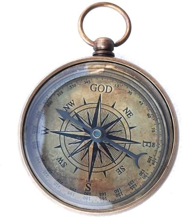 God My Lord Guide Me Compass - Religious Gifts for Men | Baptism, Graduation, First Communion & Confirmation Gift - Buy Online on GoSupps.com
