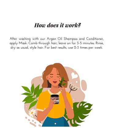 ArtNaturals Argan Hair Mask Conditioner (8 Oz) - Deep Conditioning Treatment with Organic Jojoba Oil, Aloe Vera, and Keratin - for Repairing Dry, Damaged, Color Treated Hair - Promotes Natural Hair Growth - Sulfate Free - Buy Online on GoSupps.com