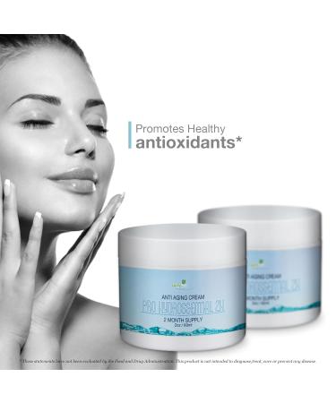 Pro Hydrossential 2x Anti Aging Cream - 2 Month Supply | Moisture Lock with Ceramides - Reduce Wrinkles Redness & Age Spots - Best Face Cream for Youthful Skin - Buy Online on GoSupps.com