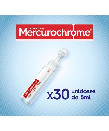 MERCUROCHROME - Physiological Serum - Nasal and Ocular Hygiene - For the whole family - 0.98% Sodium Chloride - 30 units - Buy Online on GoSupps.com