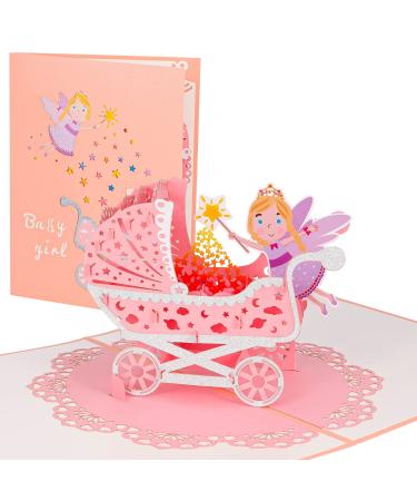Auxsooul 3D pop up baby cards for birth boy map baby birth baby card baby greeting card congratulations for baby poison for birthday handmade baby card