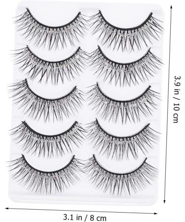 minkissy 10 Pairs Eyelashes Fluffy Eyeslash Natural Eye Lashes Halloween Makeup Supplies Long Extension Eyeslash Christmas Eye Lashes Makeup Lash Makeup Eyelash 3d Fiber Multi-layer - Buy Online on GoSupps.com