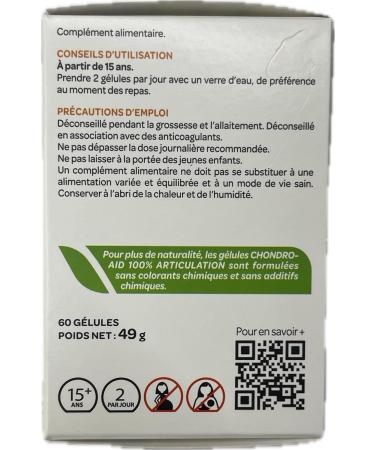  Arkopharma Chondro Aid 100% Joint Support Overall 60 Capsules - Buy Online on GoSupps.com