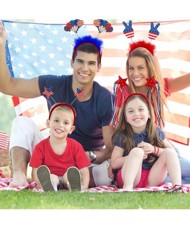 Patriotic Head Bopper Headband Set - 12 PCS 4th of July & Memorial Day Accessories - Buy Online on GoSupps.com