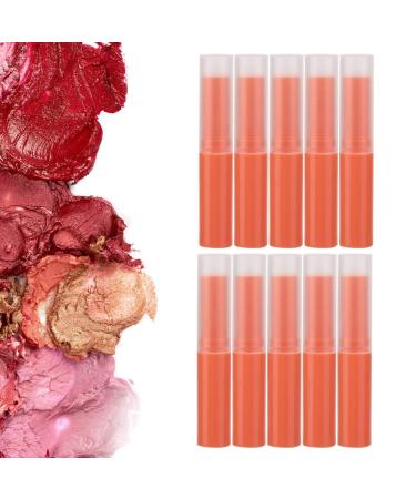 Sonew 10 Macaron Frosted Empty Lipstick Tubes - Slim Lip Balm & Lip Gloss Containers for DIY Makeup (06# Orange) | International Shipping - Buy Online on GoSupps.com