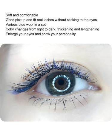 C Curl Lash Extensions Soft Easy To Operate Blue Lash Extensions Grafting 0.07mm Dense for Cosplay - Buy Online on GoSupps.com