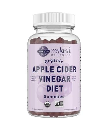 Apple Cider Vinegar Diet Gummies by Garden of Life mykind Organics - Organic ACV Gummy Vitamins with Svetol Green Coffee Bean Extract to Burn Fat - 63 Vegan Non-GMO Gummies for Weight Loss & Detox