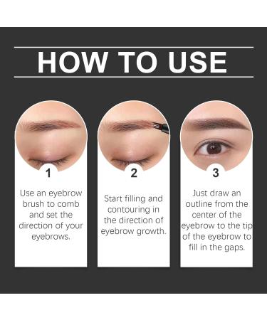 2024 New Magic Eyebrow Pencil with 4 Fork Tip Upgraded 3D Waterproof Microblading Eyebrow Pen Microblade Precise Eyebrow Contouring Pen Long-Lasting Natural Eye Brow Pencils for Women (Black+Brown) - Buy Online on GoSupps.com
