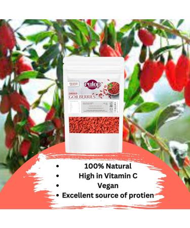 Rulop Dried Goji Berries - 500g - Premium Quality Vegan Resealable Pouch - Buy Online on GoSupps.com