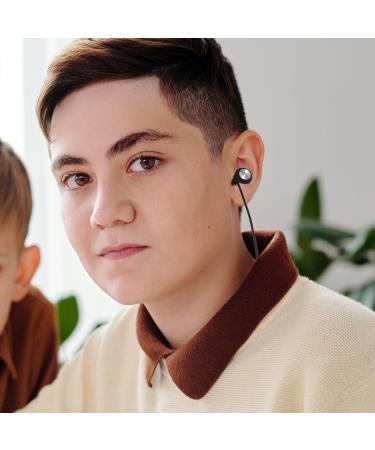 Silicone Ear Plugs for Noise Reduction - Sleep Study Travel & Concerts | Black Hearing Protection Earplugs with Cord - Buy Online on GoSupps.com