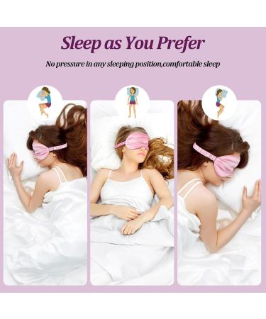 Buy 2-Pack Sleep Masks | 100% Light Blocking Eye Masks for Comfortable Sleep Travel & Yoga - Super Soft & Ultra Light for Men & Women - Buy Online on GoSupps.com