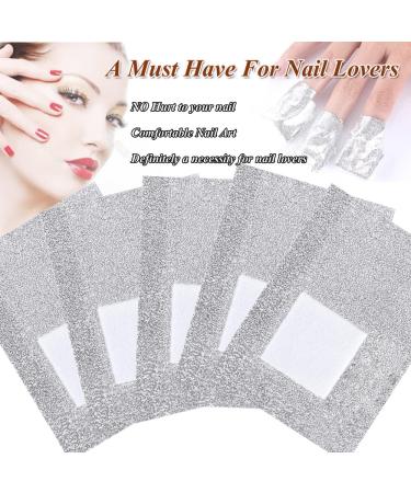 COSOOF Nail Polish Remover Gel Foil Wraps - 100Pcs Set for Easy Soak Off Removal - White - Buy Online on GoSupps.com