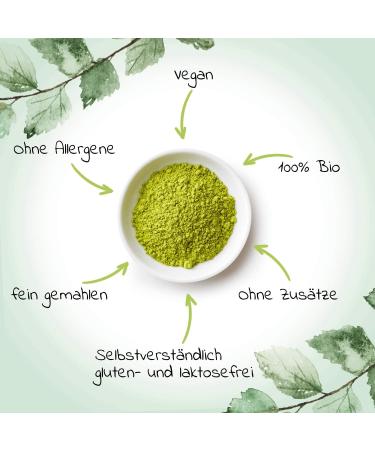 Organic Barley Grass Powder 500g - Sustainably Grown in Germany | Raw Food Quality | Vegan Lab Tested No Additives - Perfect for Green Smoothies - Buy Online on GoSupps.com