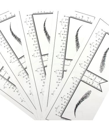 50pcs Disposable Eyebrow Ruler Stencils for Microblading & Tattoo | Model B-50pcs - Buy Online on GoSupps.com