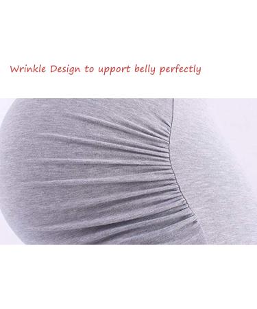 Maternity Funny Pregnancy Tee | Short Sleeve Cute T-Shirt for Pregnant Women (Love Grey L) - Buy Online on GoSupps.com