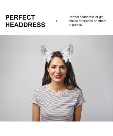 Lurrose 1pc fox ears headband wolf ears headband cosplay Fox Wolf Cat Dog Ears Headbands wolf ear headband hair bands for women hair fox headband props white artificial make up women's - Buy Online on GoSupps.com