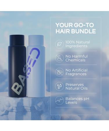 BASED BODYWORKS Shampoo & Conditioner Bundle with Peppermint Oil - 12 Fl Oz - Pack of 2 - Buy Online on GoSupps.com