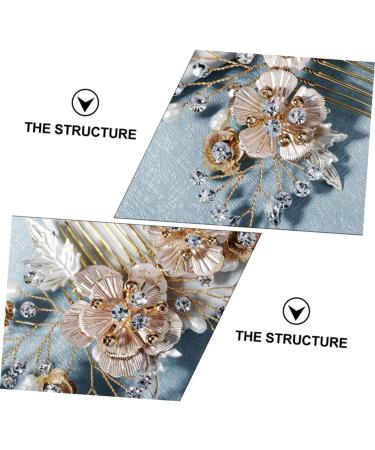 minkissy Comb Pearl Hair Barrettes Pearl Hair Accessories Vintage Hair Accessories Gold Headpiece Rhinestone Headpiece Bridal Headdress Pearl Headpiece Tiara Rhinestone Headdress Alloy - Buy Online on GoSupps.com