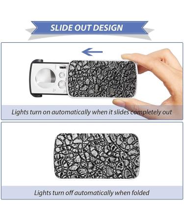TRIPPER 2 Pieces Jewelers Loupe 30X 60X 90X Jewelers Eye Loupe Magnifier Jewelry Magnifying Glass Loop LED Light - Buy Online on GoSupps.com
