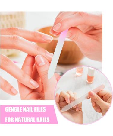 NAYAGOGO 5 PCS Pack Glass Nail File 5 Colors Professional Crystal Nail File Multicolor Crystal Nail File Set with Case Fingernail Files Double-Sided Nail Files for Natural Nails Manicure Tools - Buy Online on GoSupps.com