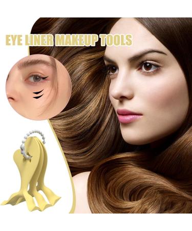 Eyeliner Stencils 3 Piece Applicator Template for Beginners Eyeshadow Eyelash Shaper Aid Beauty Tool for Business Stage Performance Dates Home Yellow - Buy Online on GoSupps.com