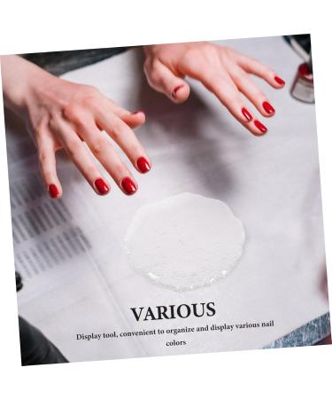  Healvian Healvian Replacement Glass Palette Nail Polish Display Stand with Mixing Tray for Feminine Manicure - Buy Online on GoSupps.com