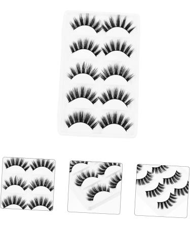 minkissy 15 Pairs artificial false eyelashes Women Makeup Supplies Thick Lashes Makeup Lashes Dense Eyelashes Unique Fake Eyelashes Women False Eyelash fiber Makeup Tools 3d curly - Buy Online on GoSupps.com