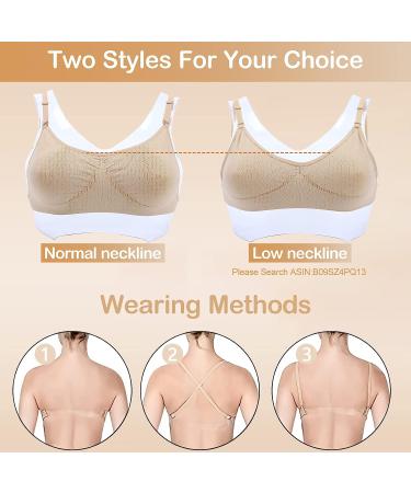 iMucci Professional Beige Clear Back Ballet Dance Bra - Medium Beige - Buy Online on GoSupps.com