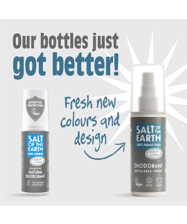 Salt of the Earth - Natural Deodorant Spray Refill - Certified Natural Vegan Long Lasting Protection Leaping Bunny Approved Made in the UK - 500ml (Vetiver & Citrus) Vetiver & Citrus 500 ml (Pack of 1) - Buy Online on GoSupps.com