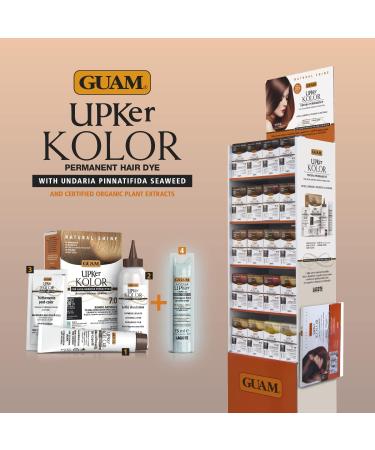 Guam Upker Kolor Natural Permanent Hair Colour with Undaria Seaweed and Organic Extracts Ammonia-Free Colour Made in Italy Shade 4.0 Natural Brown - Buy Online on GoSupps.com