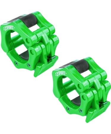 Shop CPSports Olympia Quick Release 50mm Barbell Clamps - Safe & Secure Closure - 1 Pair Green | International Shipping Available - Buy Online on GoSupps.com